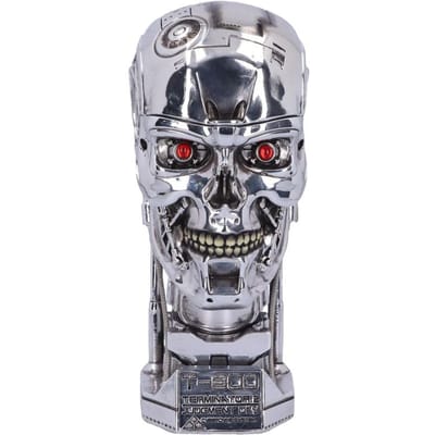 Terminator - Gothic Decoratieve Artikelen - Nemesis Now - 2 - T-800 Head Box - voor Geen - zilverkleurig