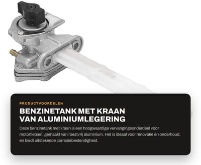 Dailygoods- Benzinekraan Roestvrij - Aluminiumlegering - Vervanging Vulcan 800 VN800E - Brandstofprestaties Verbeteren - Eenvoudige Installatie - Filterelement Inbegrepen - Brandstofkraan