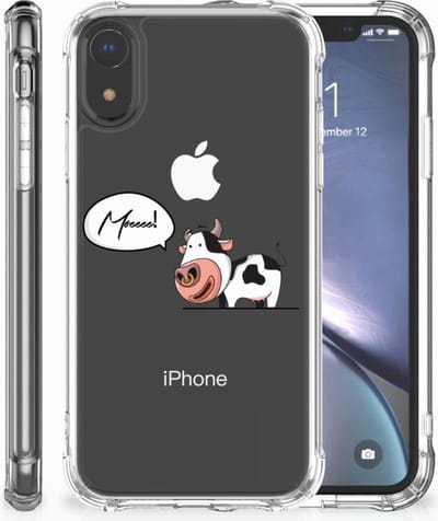 Apple iPhone Xr Stevig Bumper Hoesje Cheeky Cow