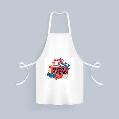 Akyol - papa cadeau - Keukenschort - 420 - met opdruk - papa - vader cadeau - met opdruk - vader cadeau - vader cadeautjes - vaderdag cadeau - vader cadeautjes verjaardag - liefste papa - papa - leuk kado om te geven - 82 bij 71 cm