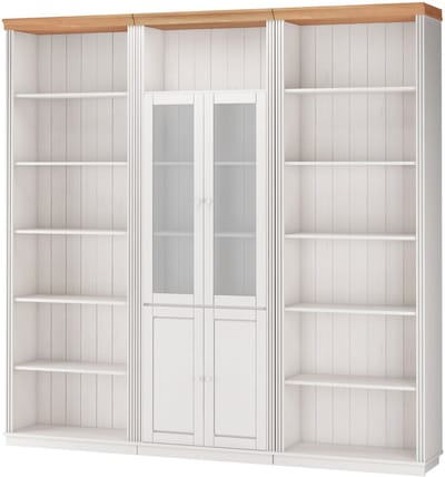 Anita- Boekenkast in klassiek landhuisdesign van grenenhout7 WH