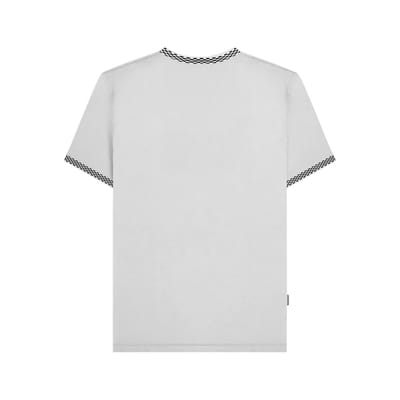 Lambretta Heren Tweekleurig Ringer T-shirt (Wit)