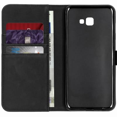 imoshion Hoesje - Geschikt voor Samsung Galaxy J4 Plus - Luxe Bookcase - Zwart