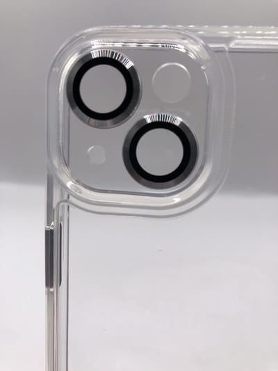 Anti-Yellow TPU/PC Hoesje - Geschikt voor iPhone 14 Plus / 15 Plus - Met Cameralens Glas Bescherming – Transparant – 2.5mm Dikte