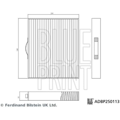 Interieurfilter BLUE PRINT ADBP250113