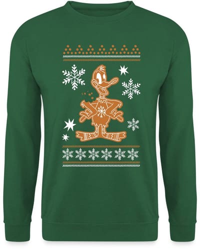 Looney Tunes Daffy Duck Cookie Kerstmis Sweater Heren