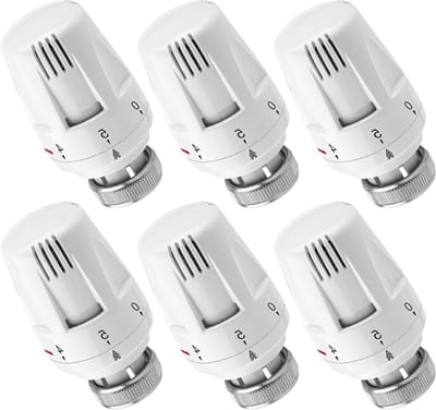 Verwarmingsthermostaat - 6 Stuks Radiatorthermostaten M30 x 1,5 voor Thuis en Kantoor