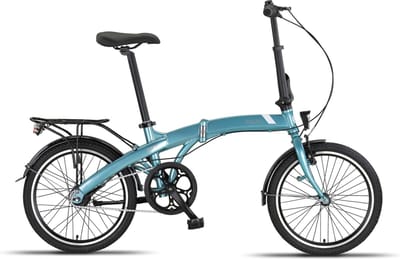 Pacto Five N7 Vouwfiets Blauw Shimano Nexus 7v Terugtraprem Plooifiets 20 inch Aluminium Folding Bike