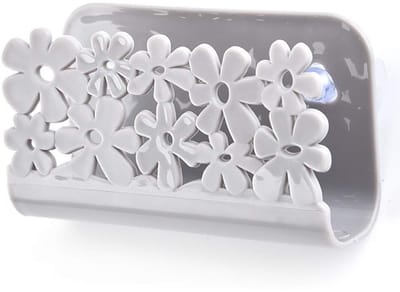 Store_8 - Zuigspons Wieg - Zelfklevende Schotel - Bacteriewerend - Grijs - Spons Doek Opslag - Keuken Gootsteen - Organizer