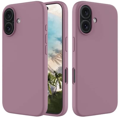 MobyDefend Hoesje - Geschikt voor iPhone 16 - Matte Siliconen Backcover - Paars
