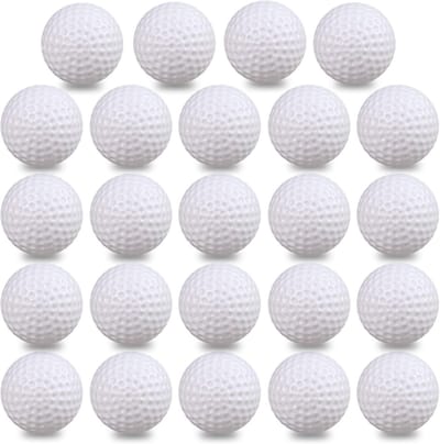 Plastic Golfballen 50/24 Pack - Holle Oefengolfballen voor Beginners - Ideaal voor Binnen en Buiten Training
