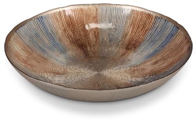 S|P Collection Sierschaal 33xH6cm glas autumn Cosmo