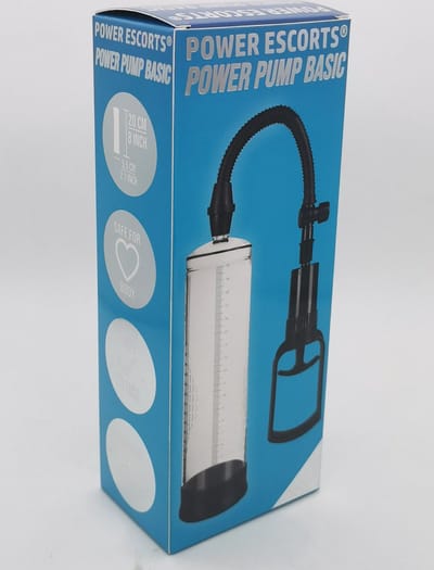 Power escorts - BR170 - Powerpump basic - Handgrip - Penis Pomp - Penis Pump Basic - handig voor iedere dag - stoere Cadeaubox - duidelijke foto's