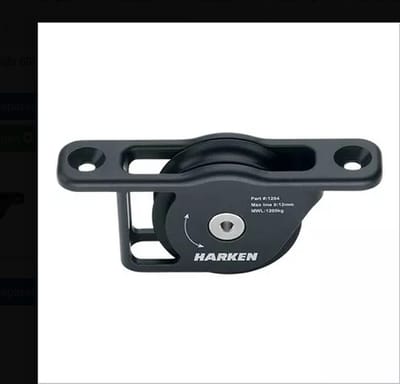 Harken 1204 1-schijfs 60mm Protexit doorvoer blok
