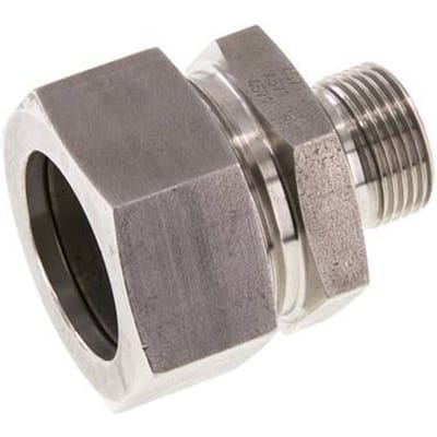 G 3/4'' Buitendraad x 35L RVS Rechte Snijring Koppeling met FKM Afdichting 160 Bar DIN 2353 - FL2S-MC-STFP-034G-35-L
