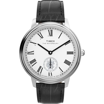Timex Waterbury Metropolitan TW2Y23100 Horloge - Leer - Zwart - Ø 39 mm