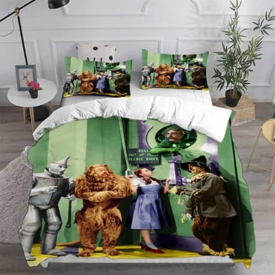 The Wizard of Oz Beddengoedsets,The Wizard of Oz Dekbedovertrek,Anime Quilt Bedovertrek Dekbedovertrek Kussensloop 2-3 Stuks Sets Kinderen Volwassenen 180x210cm 3pcs