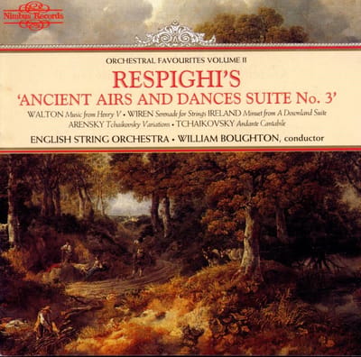 English String Orchestra, William Boughton - Respighi's Ancient Airs And Dances Suite No. 3 (CD)
