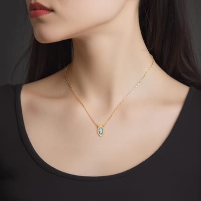 Swarovski Sparkling Dance Hartslag Kristallen Ketting Damesketting Goud 5497474 Box (Random Color) beige