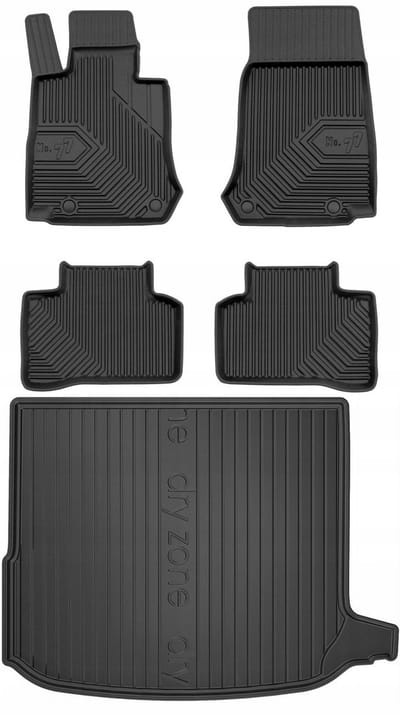 FROGUM Linia 77 - Mercedes-Benz GLC C253 Coupe 2015-2023 - Automaat - Rubbermatten - Bagagemat - Perfecte Pasvorm