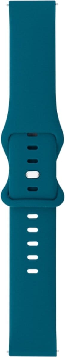 Siliconen bandje - geschikt voor Huawei Watch GT Runner 2 / GT 2(e) 46 mm / GT 3 / 4 / 5 (Pro) 46 mm / Watch 3 (Pro) / Watch 4 (Pro) / GT 6 (PRO) 46mm - staalblauw