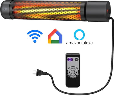 Infrarood heater Ruby low glare 2000Watt Wifi - vermogen instelbaar - binnen en buiten gebruik