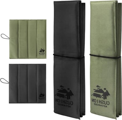 Set van 2 Vouwbare Outdoor Stoelkussens voor Kinderen en Volwassenen - Waterdicht en Geïsoleerd, Perfect voor Hiking en Kamperen (32.5 x 31.5 cm)
