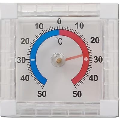 Thermomètre Haute Précision avec Fonction Auto-Adhésive, Convient aux Températures allant de Idéal pour une Utilisation Intérieure et Extérieure, Ce Premium gray
