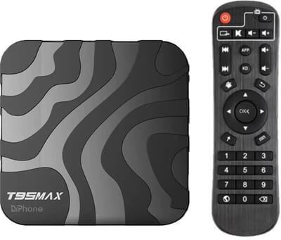 DrPhone GPU19 Android 12 TV Box – 8K Ultra HD – WiFi 6 – Bluetooth 6.X – HDR10 – Allwinner H618 – 4GB RAM + 64GB Opslag - Zwart
