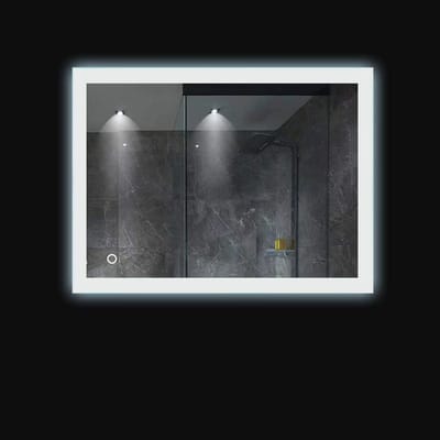 Badkamerspiegel met Verlichting en Aanraakschakelaar – Antimisty, Energiebesparend, Wit 2835LED (70 x 90 cm)