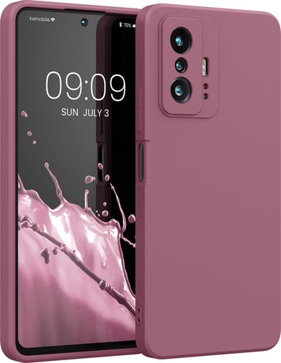 kwmobile telefoonhoesje geschikt voor Xiaomi 11T / 11T Pro - Hoesje voor smartphone - Back cover in donkerroze