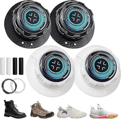 Famanu – Elastische schoenveters met draaisluiting, strikloos vergrendelsysteem voor sneakers en werkschoenen, uniseks