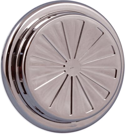 Verstelbaar ventilatierooster kunststof Ø100-150mm chroom