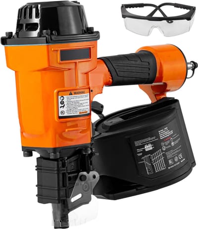 Pneumatisch Spijkerapparaat, 1-3/4 tot 2-3/4 inch, Draadgebonden Spijkers, 70-120 PSI, Met Veiligheidsschakelaar,Voor Pallets, Dozenbouw, Framebouw, Lambrisering En Omheiningen