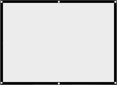 Projectiescherm - Beamer scherm - Film avonden - Kreukvrij ontwerp - 100 inch - Wit