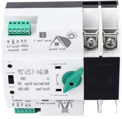 Automatische Dual Power Omvormer AC 230V 2P 100A ATS PC Tweeweg Controller voor Generatoren en Energiebeheer