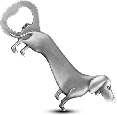 Grappige Dachshund Flesopener - Leuke Wiener Dog Bieropener, Origineel Cadeau voor Worstliefhebbers, Feestaccessoire voor Doxie Fans