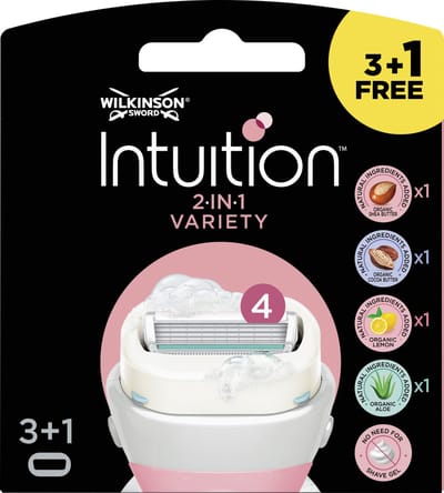 Wilkinson Sword - Intuition Variety - Navulscheermesjes - 4 stuks