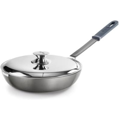 IBILI Poêle avec couvercle pour retourner les tortillas Titanio Chef, 26 cm, Aluminium, Antiadhésif Quantanium, Compatible induction
