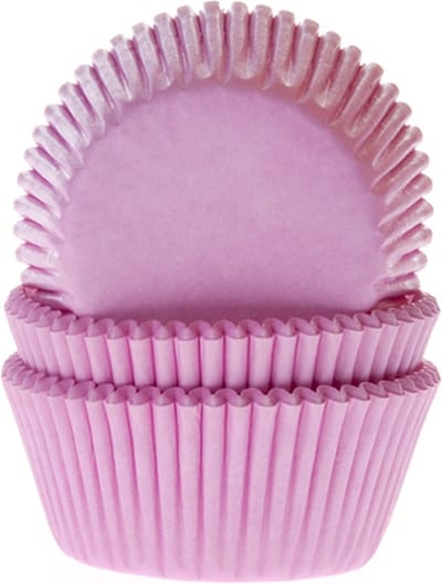 House of Marie Cupcake Vormpjes - Licht Roze - pk/50 - Baking Cups voor Muffins en Cupcakes