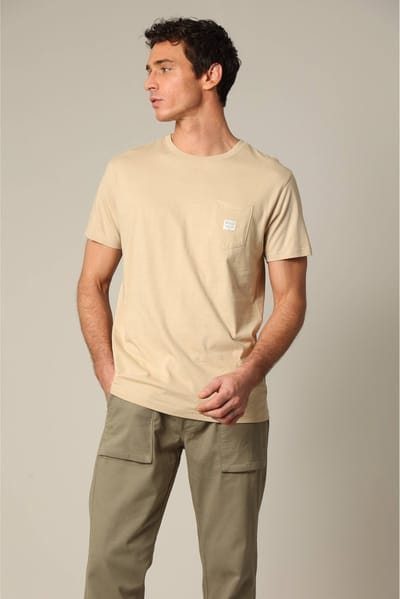 Deeluxe Basito T-shirt Met Korte Mouwen Beige M Man