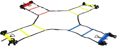 Trainingsladder vierzijdig - snelheid en coördinatie - Cross-over agility ladder