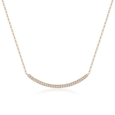 Di Lusso - Collier Cannes - Swarovski Crystals - Rosé - Dames - 42 cm