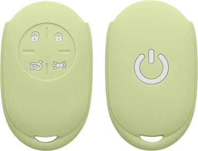 kwmobile autosleutel hoesje geschikt voor Fiat 500E 4-knops autosleutel hoes - TPU autosleutel behuizing - Beschermende auto sleutel case - Sleuteletui in pistache