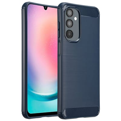 imoshion Hoesje - Geschikt voor Samsung Galaxy A26 - Brushed Backcover - Donkerblauw
