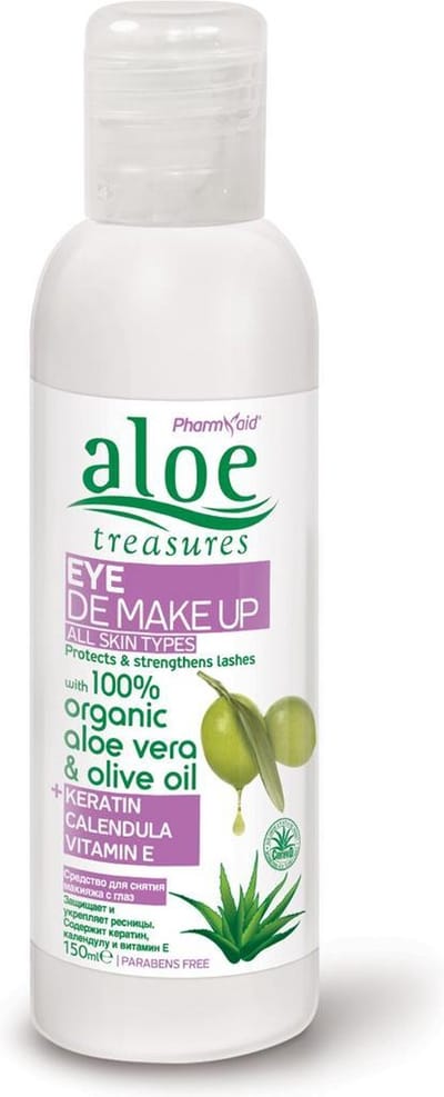 Aloe Treasures Eye De Make Up Calendula 100ml – Zachte, Natuurlijke Reiniging voor een Stralende, Gezonde Huid Rond de Ogen