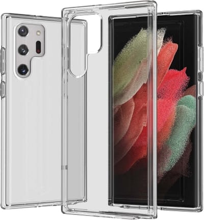 Hoesje Geschikt voor Samsung Galaxy S21 Ultra Anti Shock silicone back cover/Transparant hoesje