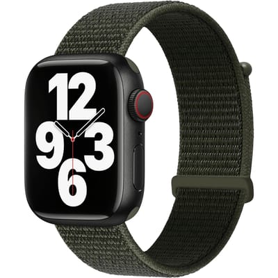 Kalebol Apple Watch Nylon Bandje 41-42mm Groen