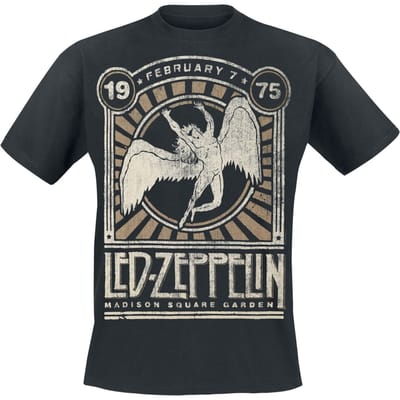 Led Zeppelin T-shirt - Madison Square Garden 1975 - S tot 4XL - zwart