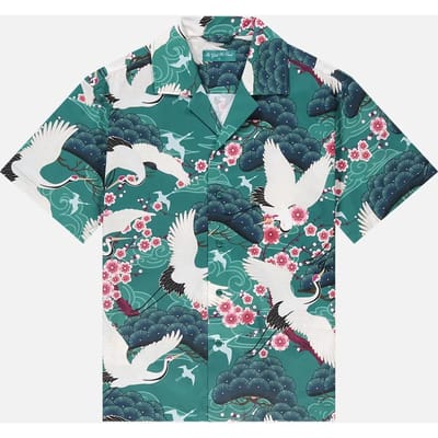 In Gold We Trust Unisex The Birds Shirt Multicolor Größe: XS | Business hemden Outlet | Unisex